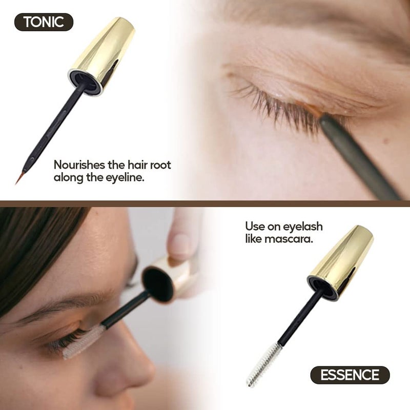 BAGEL Korean Premium Eyelash Growth Serum Tonic 8ml Essence 10ml Set - Image 2