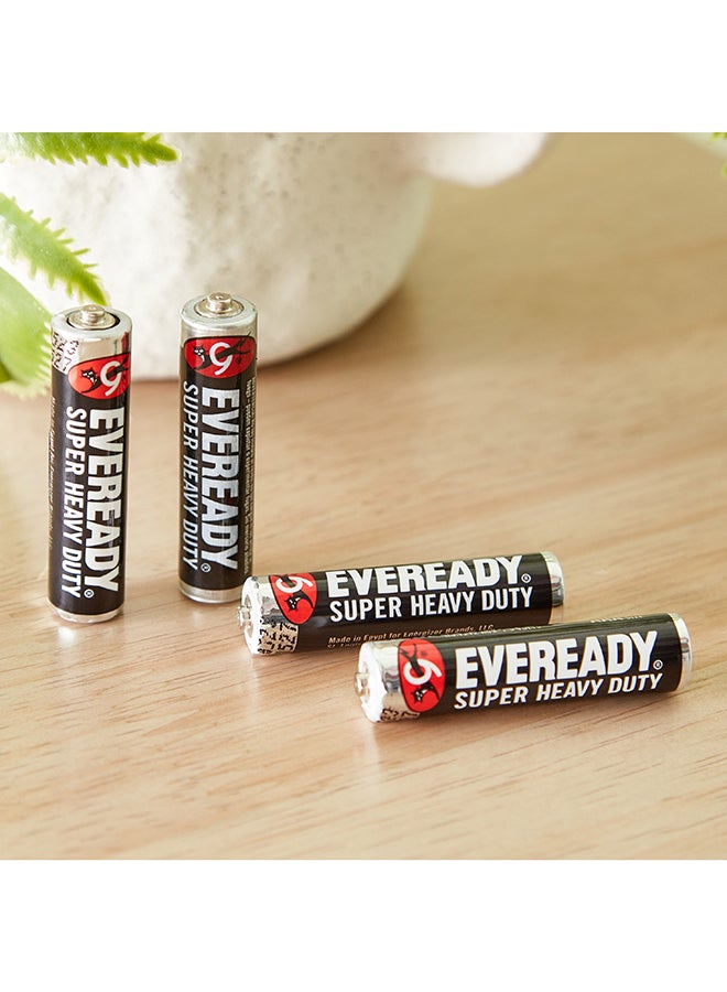 Eveready مجموعة بطاريات AAA شديدة التحمل مكونة من 4 قطع 2 × 5 × 1 سم  - Image 1