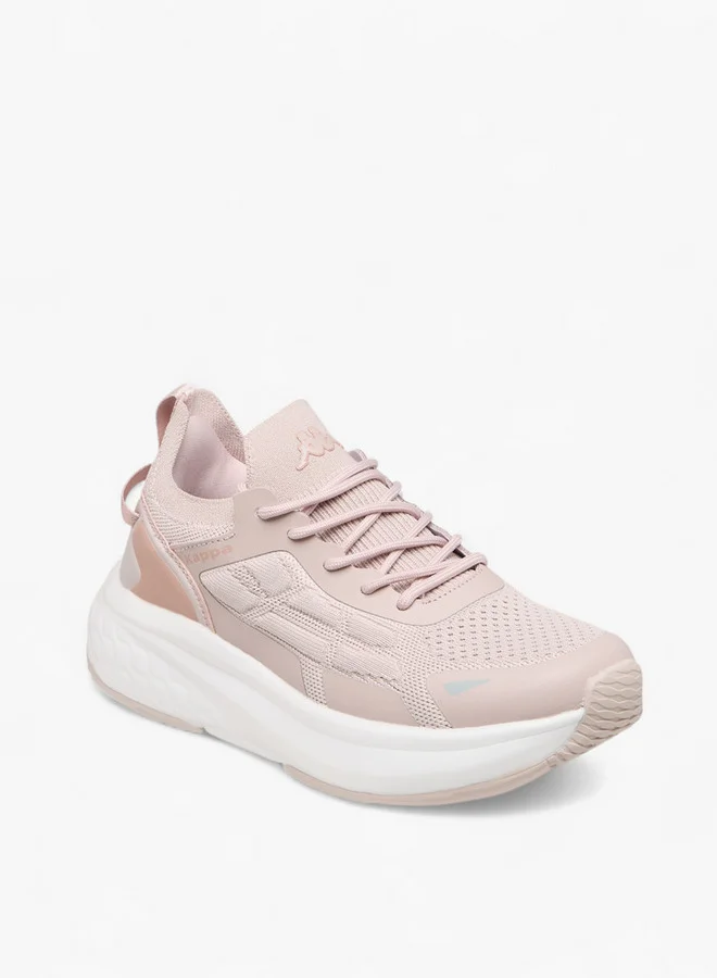 Kappa Women's Logo Print Sports Shoes with Lace-Up Closure