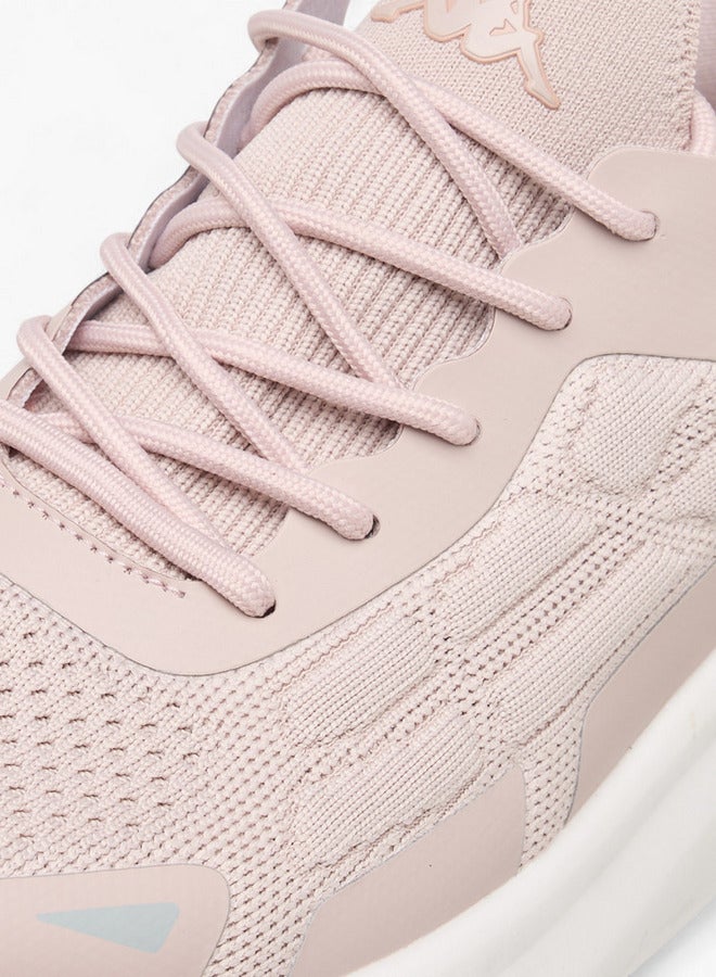 Kappa Women's Logo Print Sports Shoes with Lace-Up Closure - Image 4