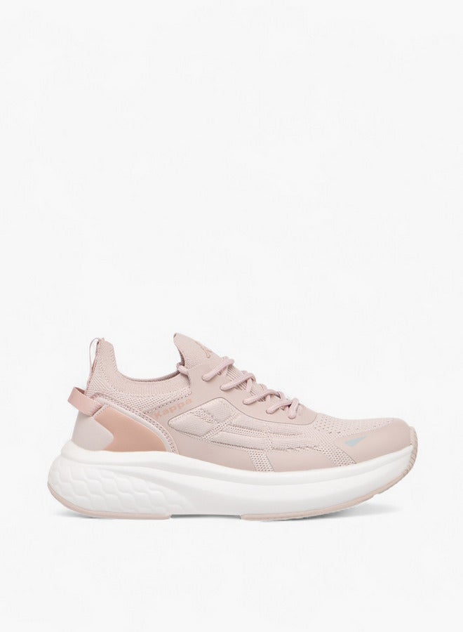 Kappa Women's Logo Print Sports Shoes with Lace-Up Closure - Image 3