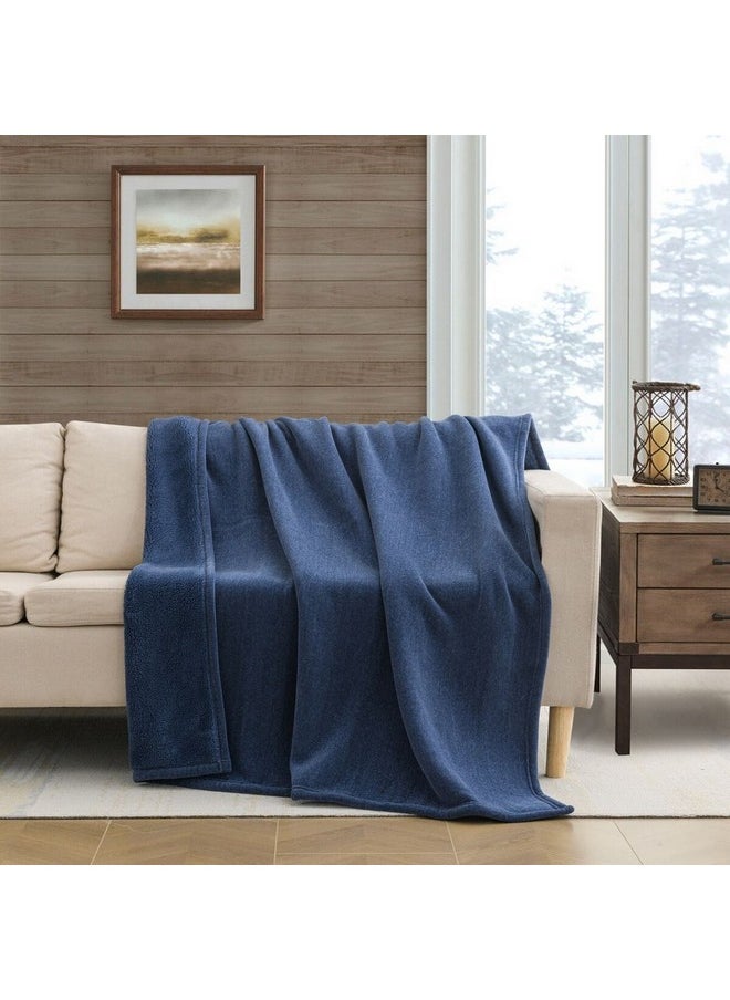 ميزوي بطانية مينك مريحة ناعمة وفاخرة كحلي 1 x 153 x 127 سم MINK BRUSHED 01  - Image 2