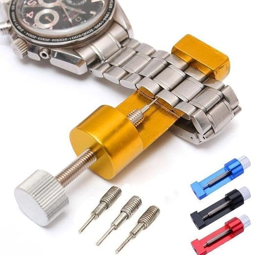 BIRDLINE Watch Link Removal Tool Watch Strap Tool Professional Adjuster Remover Repair Tool Kit All-metal Strap Link Remover Tool With 3 Size Pins. - Image 1