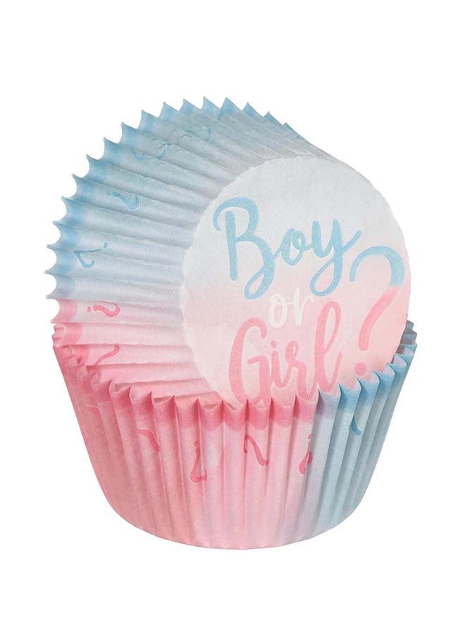 Amscan The Big Reveal Baking Cups Paper, Baby Shower Party Supplies