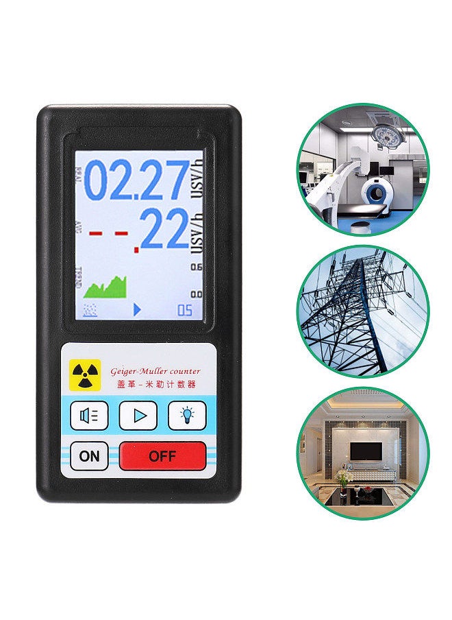 Generic - Nuclear Radiation Detector Geiger Counter Portable Radioactive Detection Meter Radio Active Dosimeter  X-ray Beta Gamma Detector - Image 1