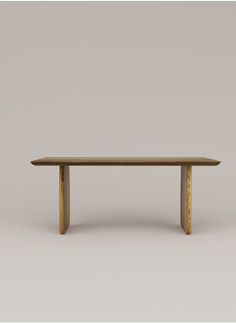 Slab House Edge Collection - Solid Oak Timber 4-6 Seater Table  - Image 2