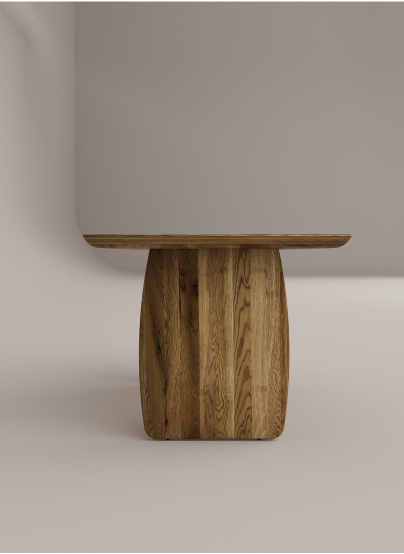Slab House Edge Collection - Solid Oak Timber 4-6 Seater Table  - Image 3
