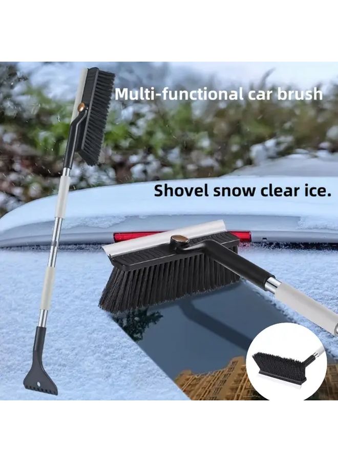 34 25 Inch Extra Long 3 In 1 Winter Snow Brush And Ice Scraper For Cars SUVs Trucks - Image 2