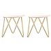 Toddmomy 1 6 Scale Doll Furniture 2pcs Wooden Round Table Room Toy Model Miniature for Dollhouse Living Tiny Scenes Furniture Nightstand Mini House Decor Scale Side Decoration - Image 2