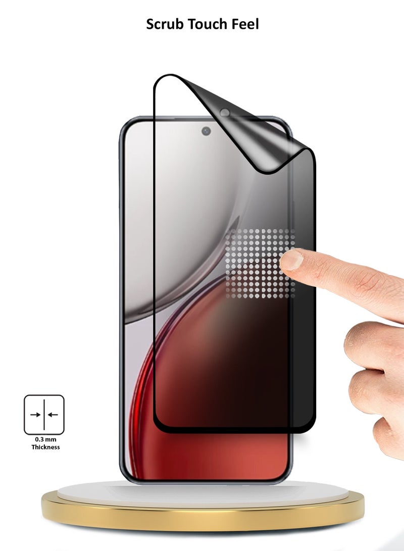 Wtech Honor X9d 5G 2025 Premium Nano Ceramic Privacy Full Glue Full Cover Matte Flexible Screen Protector (MSCNMP) - Clear/Black - Image 4