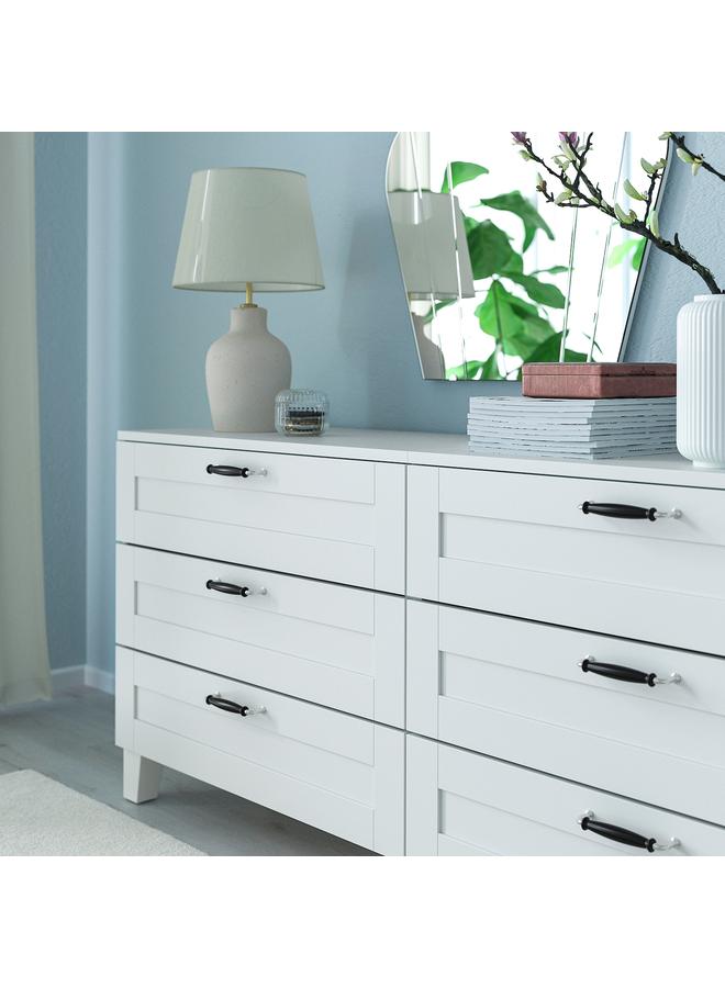 زبون مقبض، أسود/مطلي بالكروم، 141 مم - Image 3