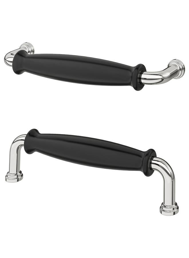 زبون مقبض، أسود/مطلي بالكروم، 141 مم - Image 1