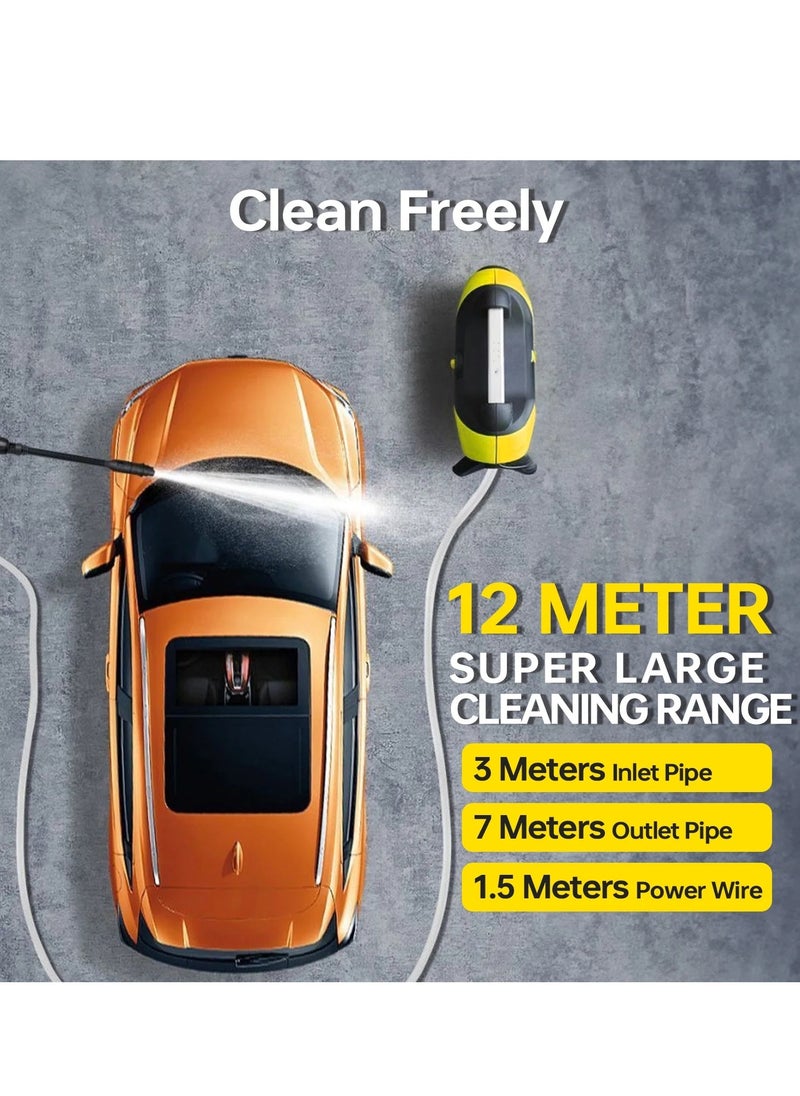 Electric Pressure Washer,2900-PSI,for Cars,Garden, Yard, Fence, Driveway
