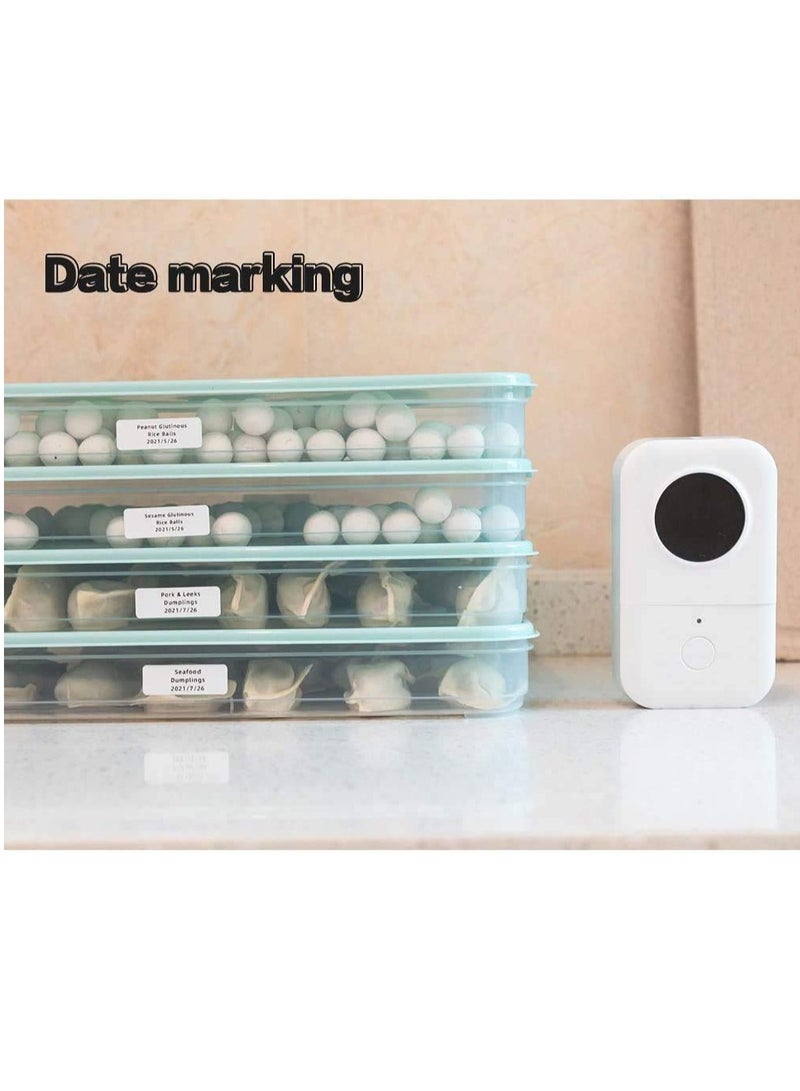 SYOSI Compatible with Phomemo Adhesive Labels, for D30 Portable Thermal Bluetooth Label Maker, 3/8"X1 7/8" (12mm X 50mm) 130 Labels/Roll, D30 Thermal Printing Label Paper, 3 Roll, White - Image 5