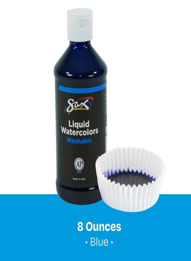 Sax - 404584 True Color Concentrated Washable Liquid Watercolor - 8 Ounces - Blue - Image 4