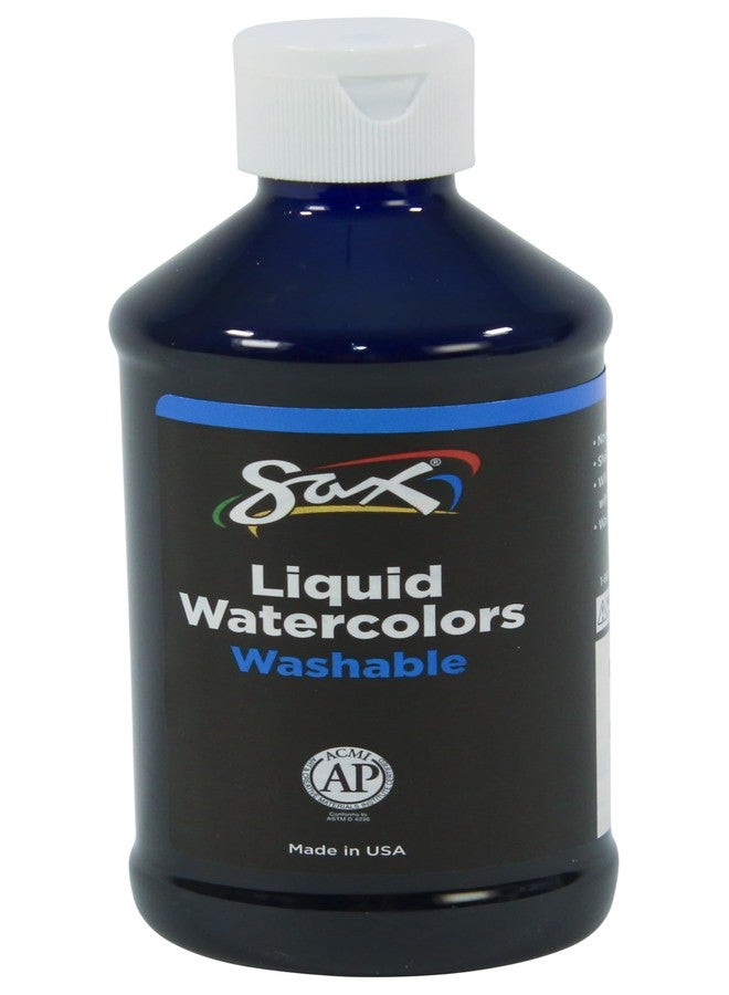 Sax - 404584 True Color Concentrated Washable Liquid Watercolor - 8 Ounces - Blue - Image 1