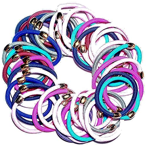 Drishti® Hair Rubber Bands for Girls Pack of 50 Multiple Color - Image 1