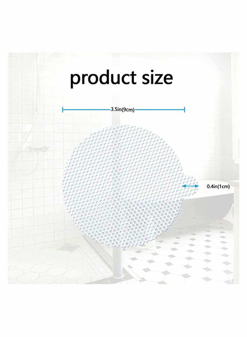 Zikra Drain Hair Catcher 50PCS Disposable Shower Drain Hair Catcher Mesh Stickers Shower Drain Hair Trap Tub Drain Hair Catcher Strainer Large Hole 50pcs - Image 2