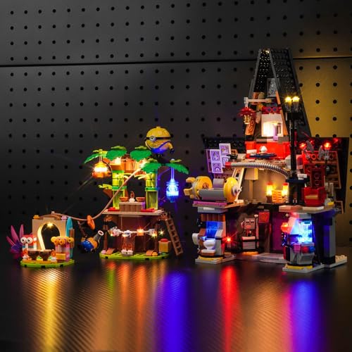 LocoLee LED Light Kit Compatible with Lego Minions and Grus Family Mansion 75583 No Models Only Light Creative Lighting Set Accessories Compatible with Lego 75583 Set - Image 5
