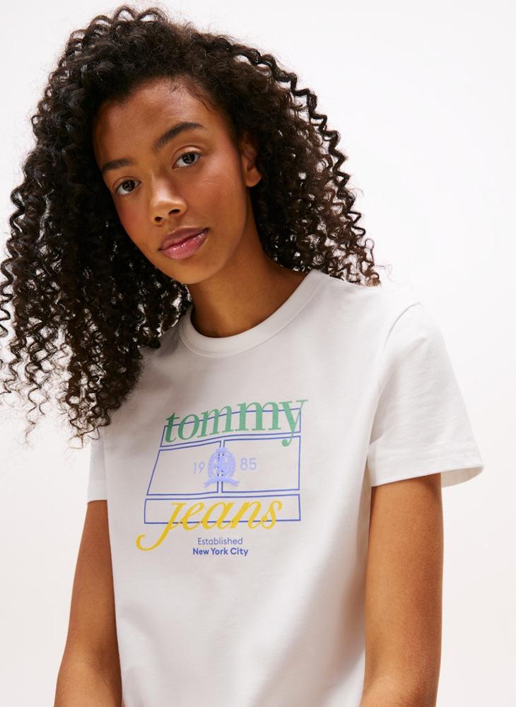 TOMMY JEANS Graphic Crew Neck T-Shirt - Image 3