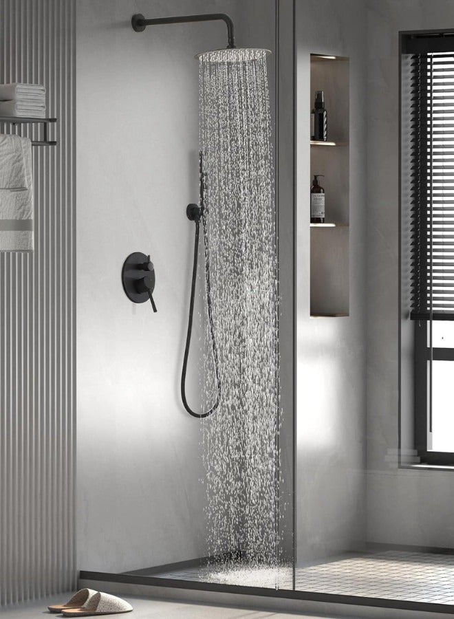 Black Wall Mounted Shower System Set Factory  - Image 4