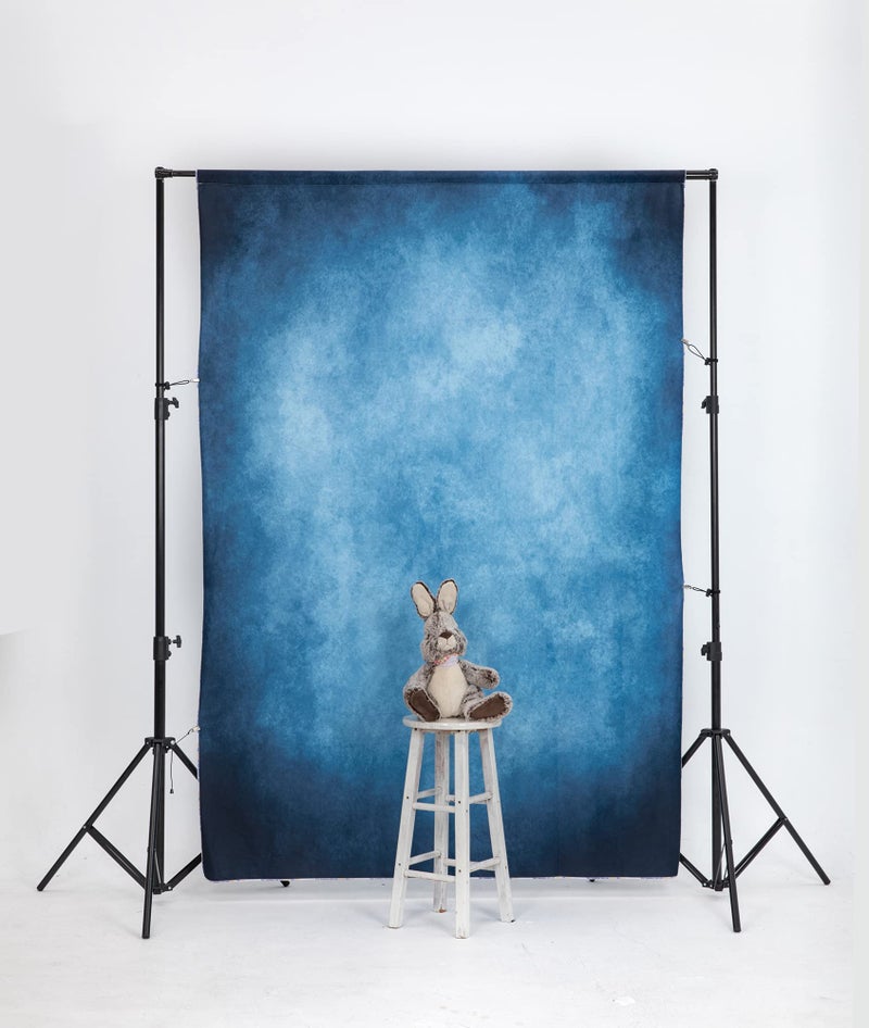 Kate 5x7ft Dark Blue Abstract Backdrops Blue Portrait Professional Backgrounds Retro Backdrop - Image 5