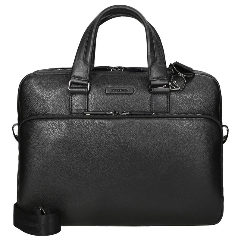PIQUADRO Piquadro Cartella in Pelle e Tessuto, Briefcase in leather and fabric,  - Image 1