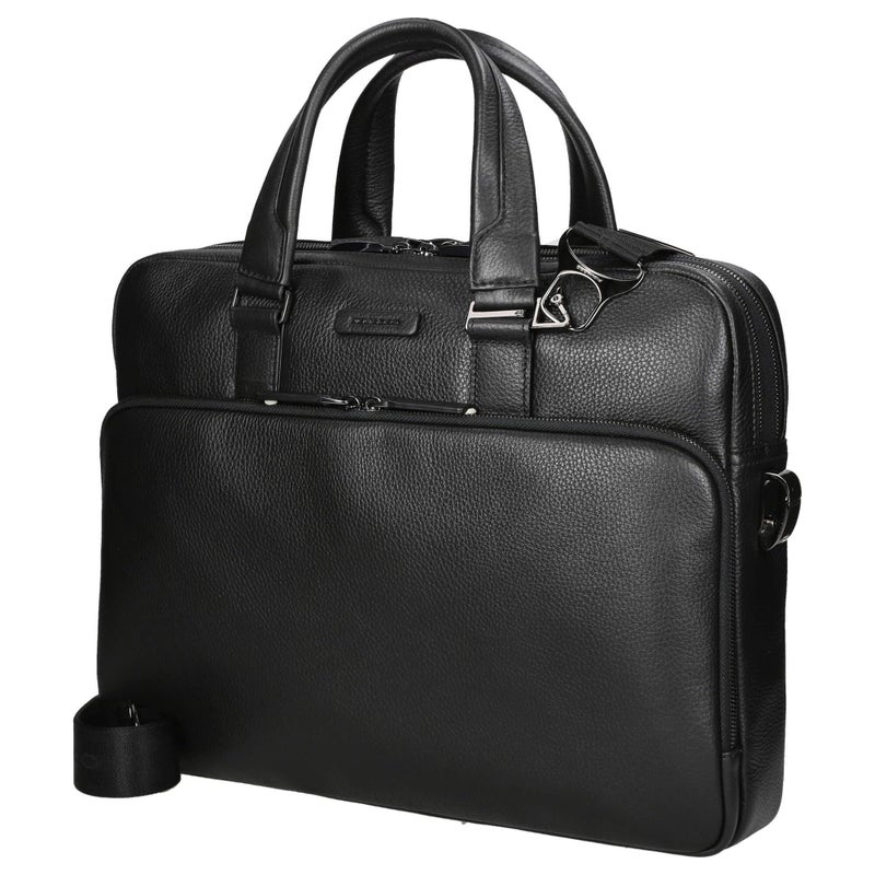 PIQUADRO Piquadro Cartella in Pelle e Tessuto, Briefcase in leather and fabric,  - Image 2