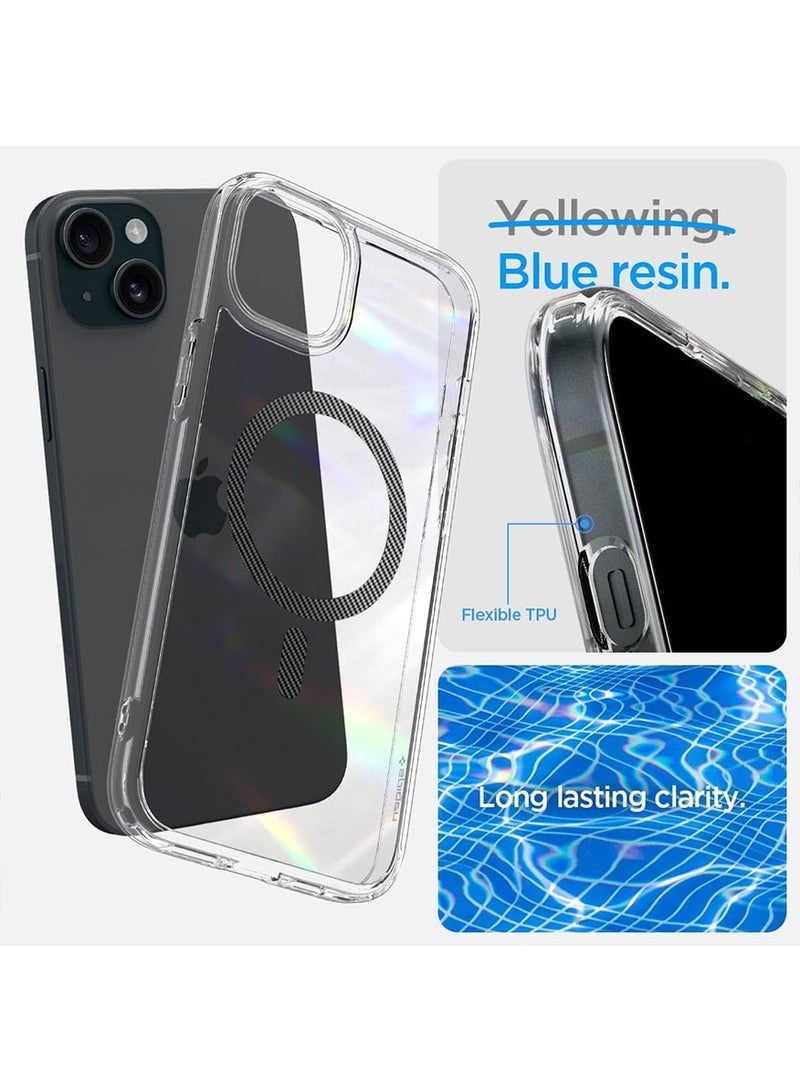 Spigen Ultra Hybrid MagFit for iPhone 15 Case Cover with MagSafe - Black - Image 4