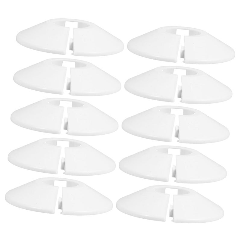White Decorative Drain Pipe Covers 10pcs For Bathroom Sink Easy Installation - Image 2
