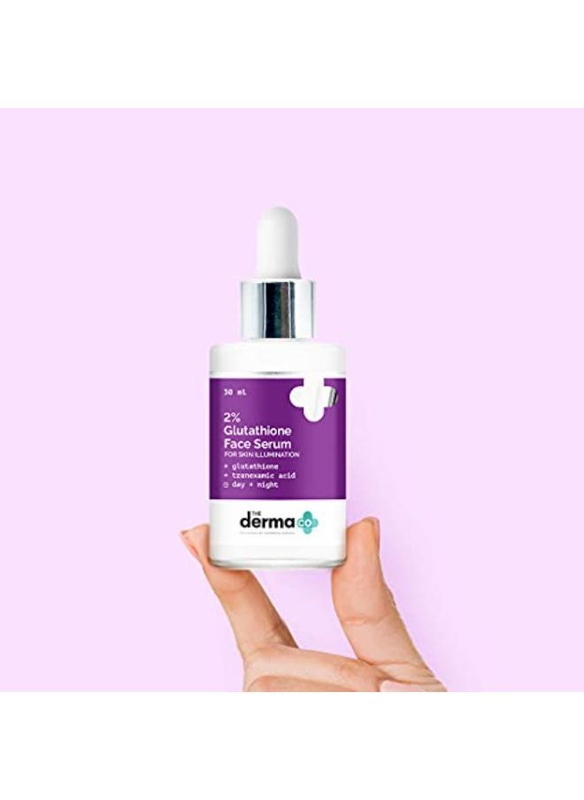 THE derma Co - 2% Glutathione Face Serum With Glutathione And Tranexamic Acid For Skin Illumination- 30 Ml - Image 1