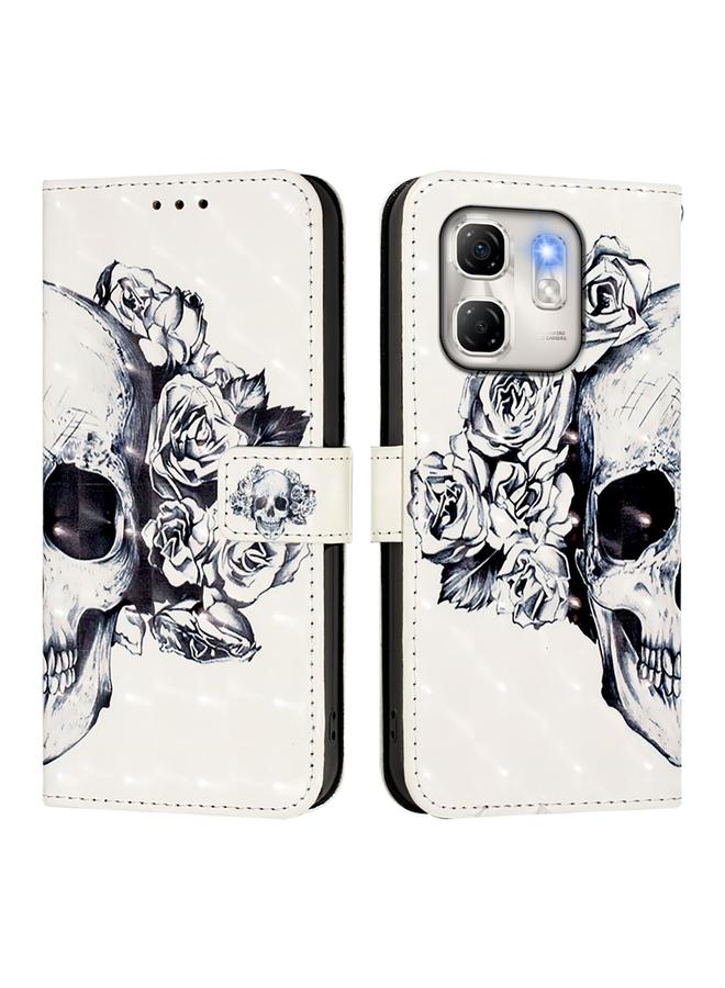 Zaboon Case For Infinix Hot 50i 5G / Smart 9 4G 3D Painting Horizontal Flip Leather Phone Case - Image 2