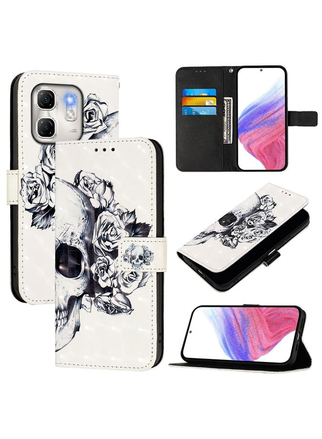 Zaboon Case For Infinix Hot 50i 5G / Smart 9 4G 3D Painting Horizontal Flip Leather Phone Case - Image 1