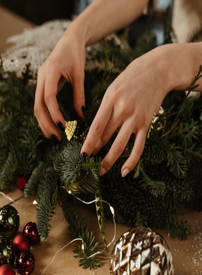 Besportble 150Pcs Christmas Ball Cap Accessories - Plastic Ornament Topper Caps for DIY Hanging Balls, Tree Decoration, Lightweight Pendant End - Image 4