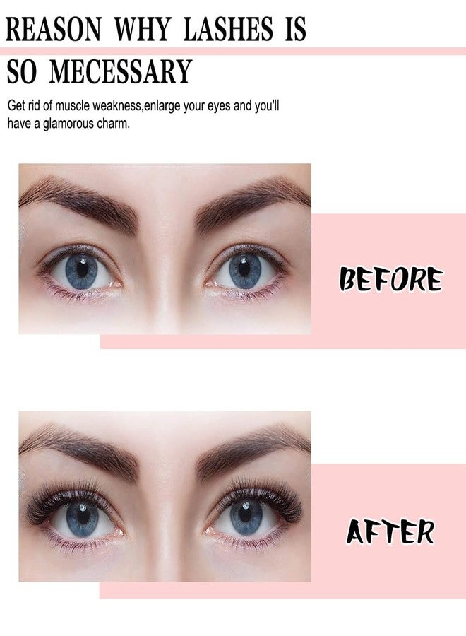 Riya Lash Clusters 12Rows 144Pcs with Strong Hold Bond Seal Lash Glue and Eyelash Extenisons Kit, and Applicator Clusters Lashes Kit 8-16MM D Curl Individual Lashes DIY at Home（04） - Image 3