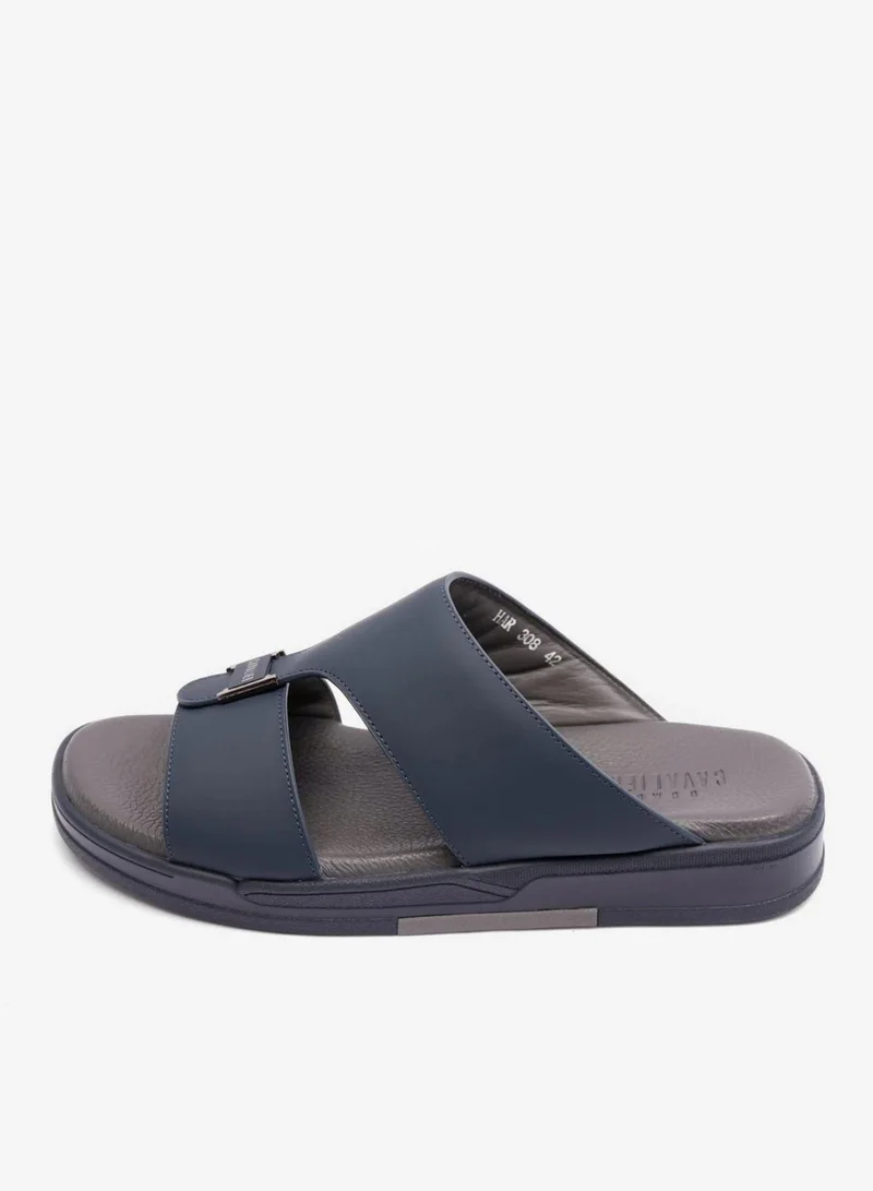 UOMO Cavalier UOMO CAVALIER MENS ARABIC MATTE LEATHER SANDALS NAVY