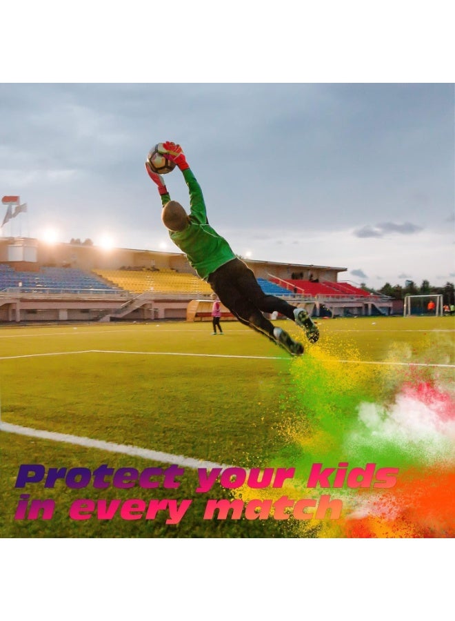 COYO Kids Goalkeeper Gloves, Soccer Gloves with Double Wrist Protection and Non-Slip Wear Resistant Latex Material to Give Protection to Prevent Injuries - Image 3