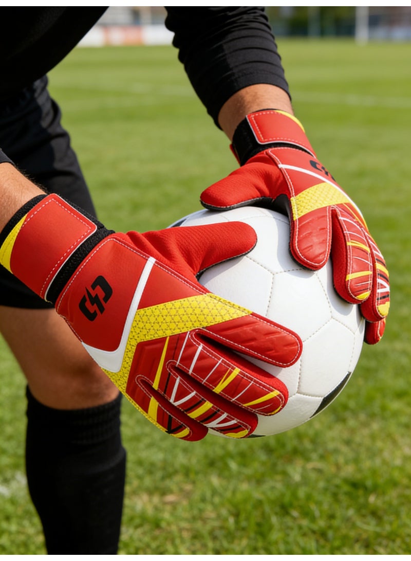 COYO Kids Goalkeeper Gloves, Soccer Gloves with Double Wrist Protection and Non-Slip Wear Resistant Latex Material to Give Protection to Prevent Injuries - Image 5
