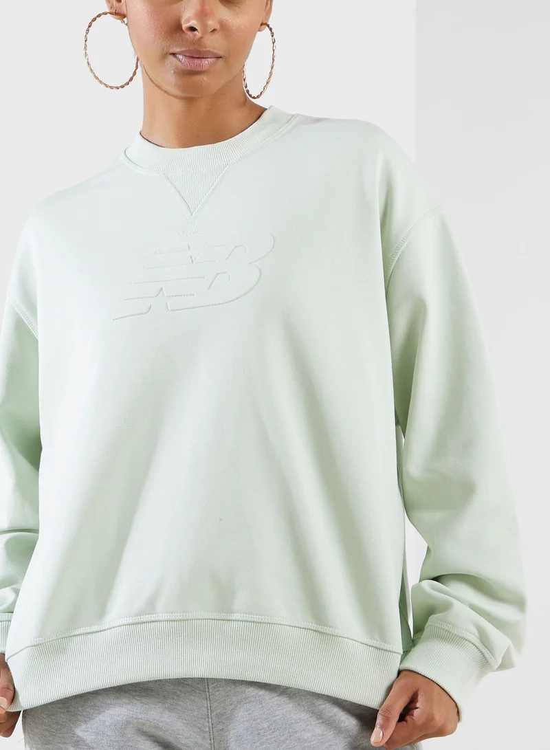 نيو بالانس Logo French Terry Sweatshirt