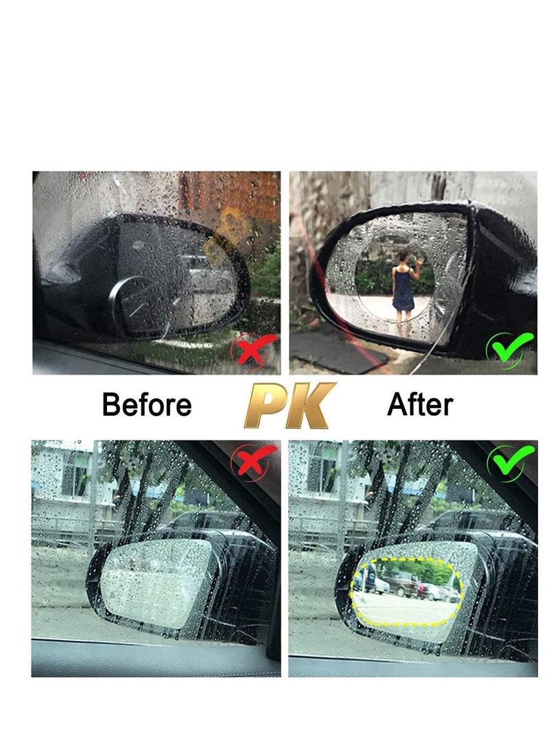 SYOSI Car Rearview Mirror Film, Anti Fog, Anti Glare, Anti Scratch, Anti Mis, Rainproof Waterproof, HD Nano Clear Protective Sticker Film for Car Mirrors, Side Windows, Safe Driving  - Image 5