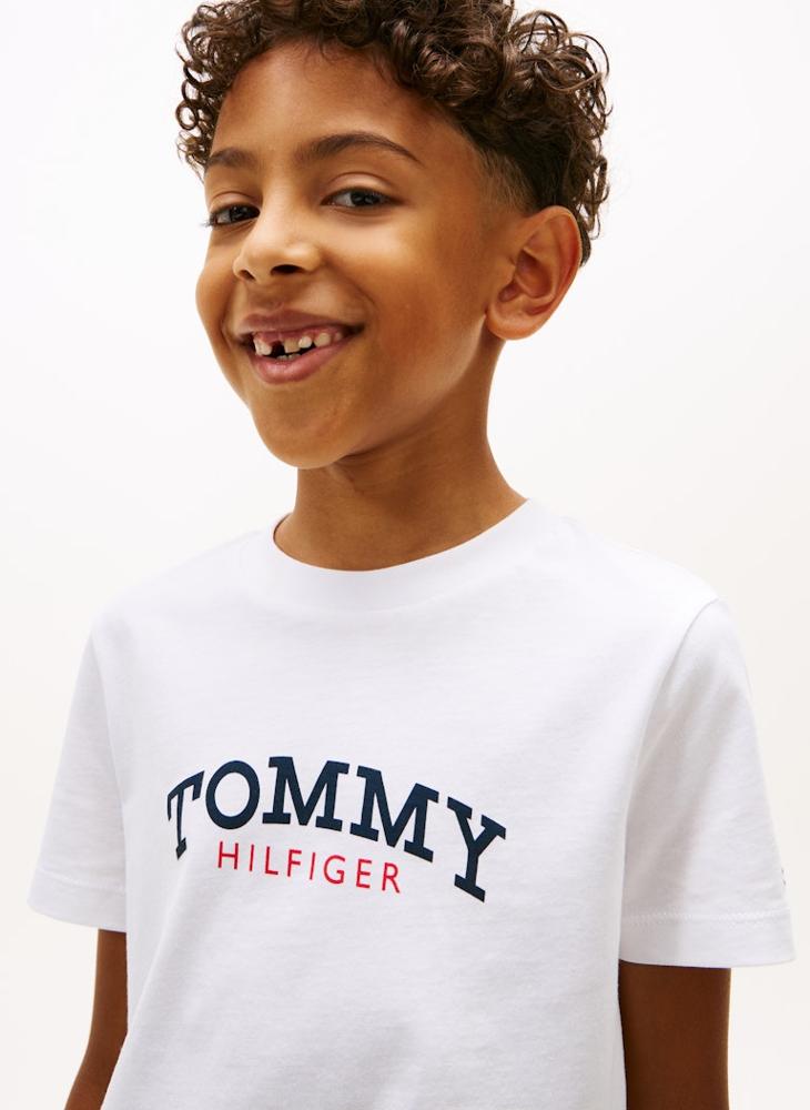 TOMMY HILFIGER Brushed Fleece T-Shirt And Sweat Shorts Set - Image 4