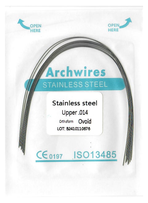 SS Arch Wire Ovoid 0.014 UPPER