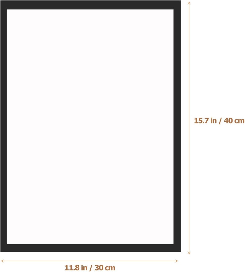 إطار صور مغناطيسي أسود من Abaodam، 4 قطع، إطارات عرض لوحات DIY ذاتية اللصق، مقاس 30×40 سم، لديكور الجدران المنزلية والصور. - Image 2