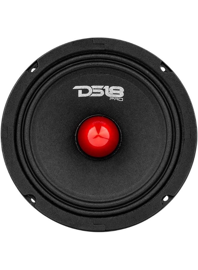 DS18 DS18 PRO-GM6.4B Midrange Loudspeaker 6.5" Red Aluminum Bullet, 480W Max, 4 Ohms, 1.5" Kapton VC Premium Quality Audio Door Speakers for Car or Truck Stereo Sound System - Image 4