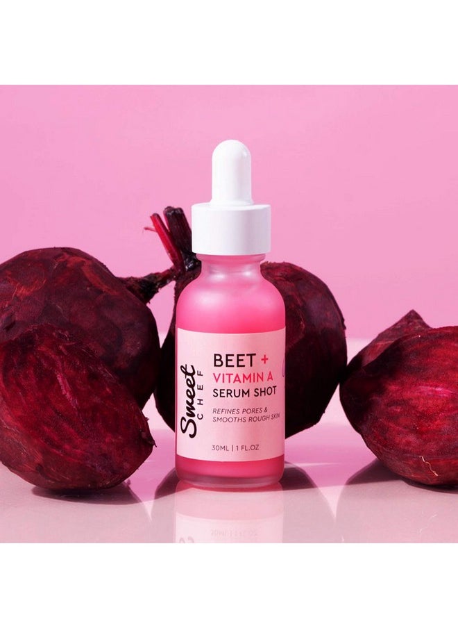 sweet chef - Beet + Vitamin A Serum Shot Face Serum - Vitamin A (Retinol) Serum For Face With Seaberry Extract - Hydrates + Smooths The Look Of Rough Skin And Pores For A Radiant Glow (30Ml / 1 Fl Oz) - Image 1