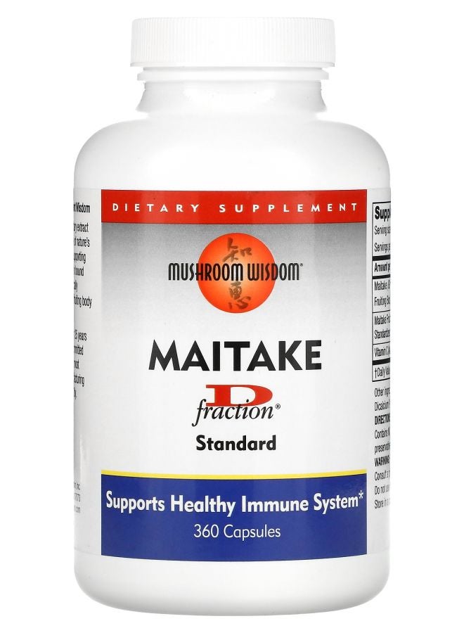 Mushroom Wisdom Maitake D-Fraction Standard 360 Capsules - Image 1