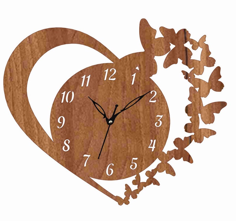 ADK Wall Clock for Living Room Bedroom Home Office Kitchen Asymmetric Shaped Designer MDF Wall Clock for Home Decor Standard 93 - Image 1