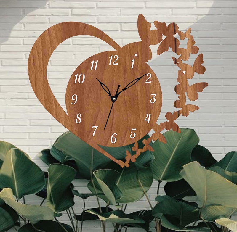 ADK Wall Clock for Living Room Bedroom Home Office Kitchen Asymmetric Shaped Designer MDF Wall Clock for Home Decor Standard 93 - Image 2