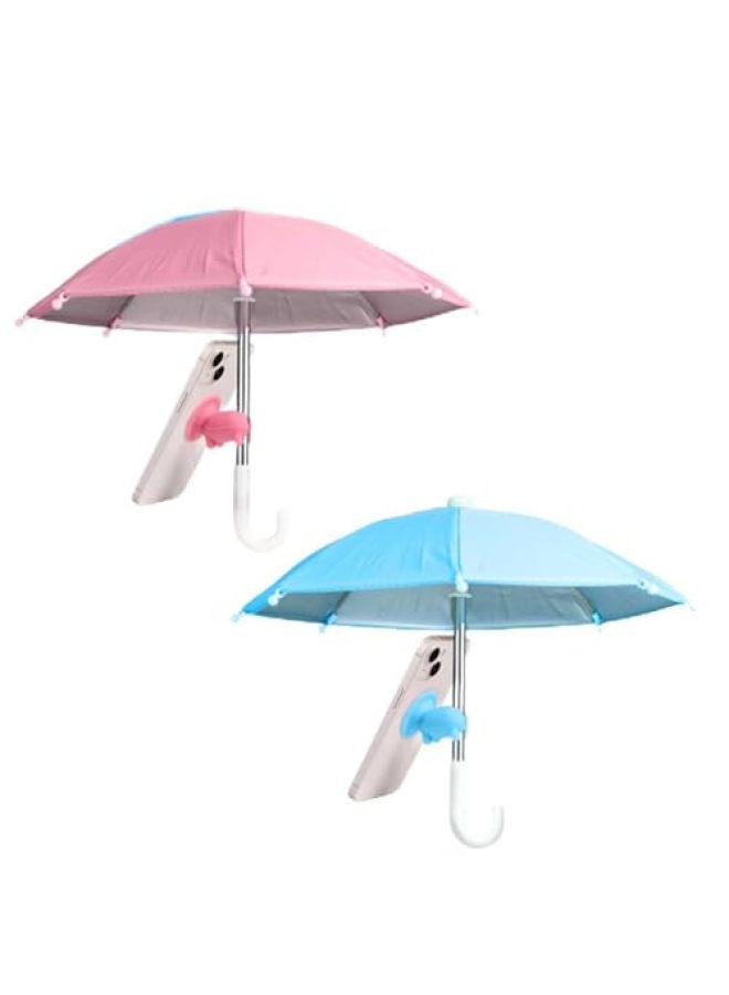 Phone Umbrella for Sun Suction Cup Stand, Azonee Multifunctional Adjustable Cute Phone Shade Umbrella with Suction Cup, Mini Cell Phone Sunshade, Glare Blocking - Image 1