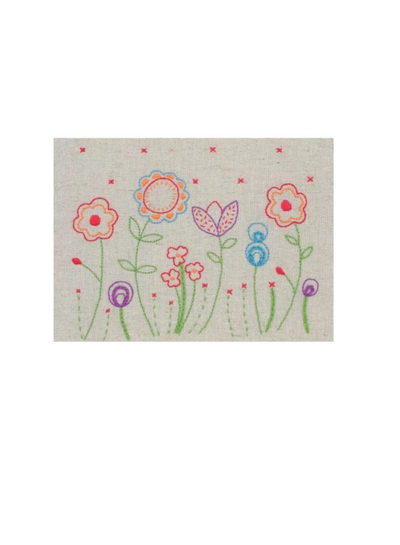 فلير طقم تطريز فلور فري ستايل 6 بوصة × 7.75 بوصة مخيط بخيط قطن - Image 2